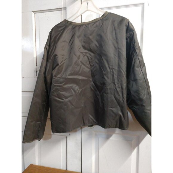 Aberdeen Collection Mens Suede Bomber Jacket Size L Zipper Pockets Brown - Picture 14 of 15